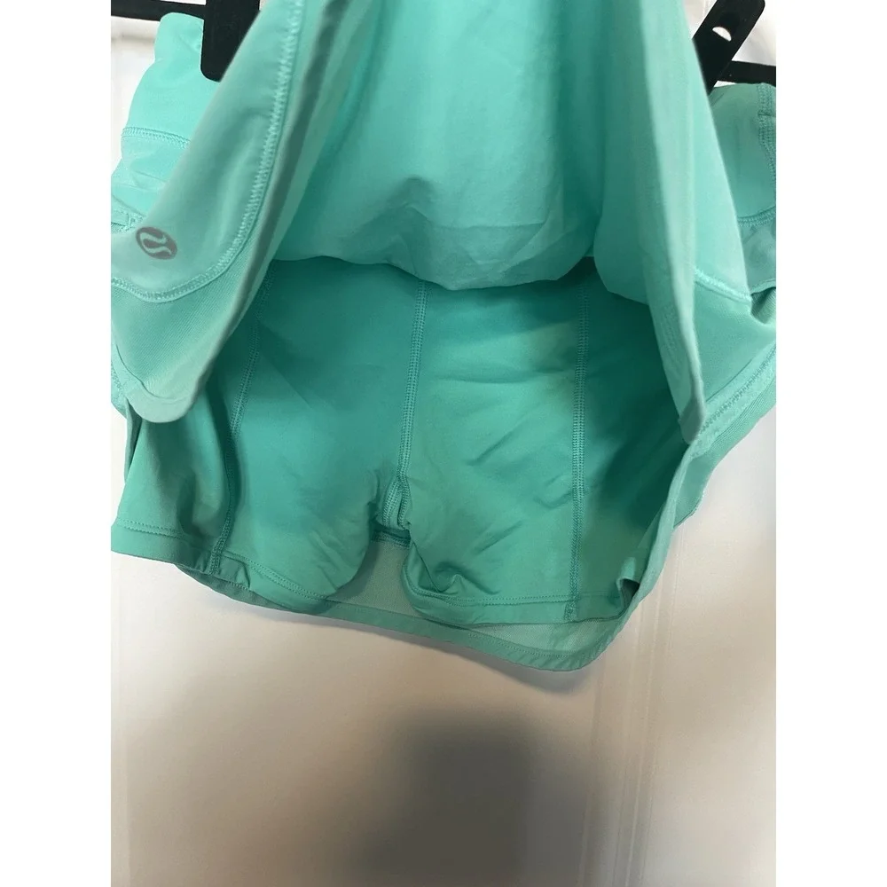 Lululemon‎ 2 Hotty Hot Skirt Bali Breeze Oasis Green EUC! Rare Color!